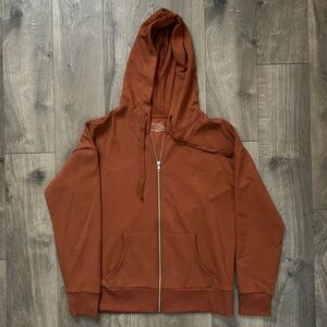 Time and Tru Rusty orange zip up hoodie